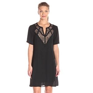 BCBGMax Azria Dress With Lace Yoke